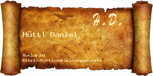 Hüttl Dániel névjegykártya
